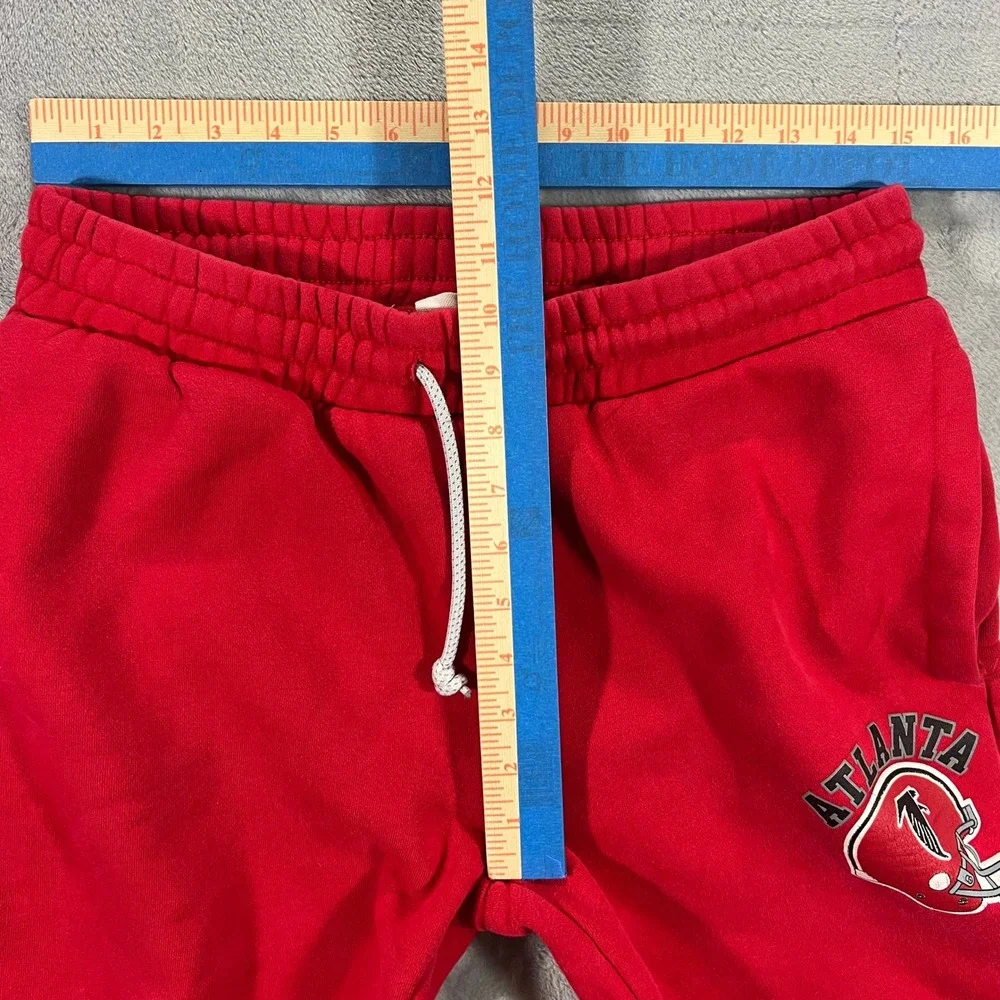 Atlanta Falcons Starter Sweatpants Mens Medium Red NFL Joggers Ankle Zipper
